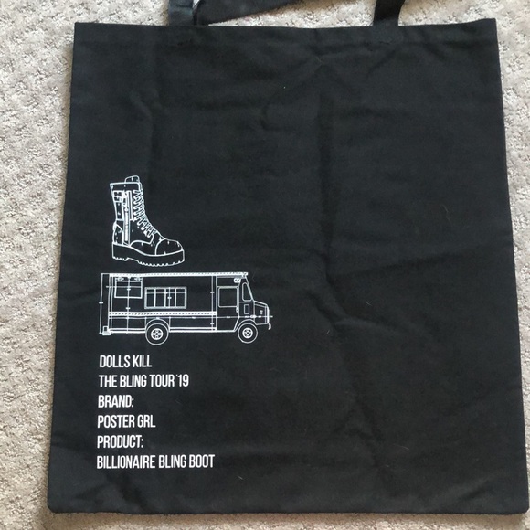 Dolls Kill bling tour HUGE tote - Picture 2 of 2